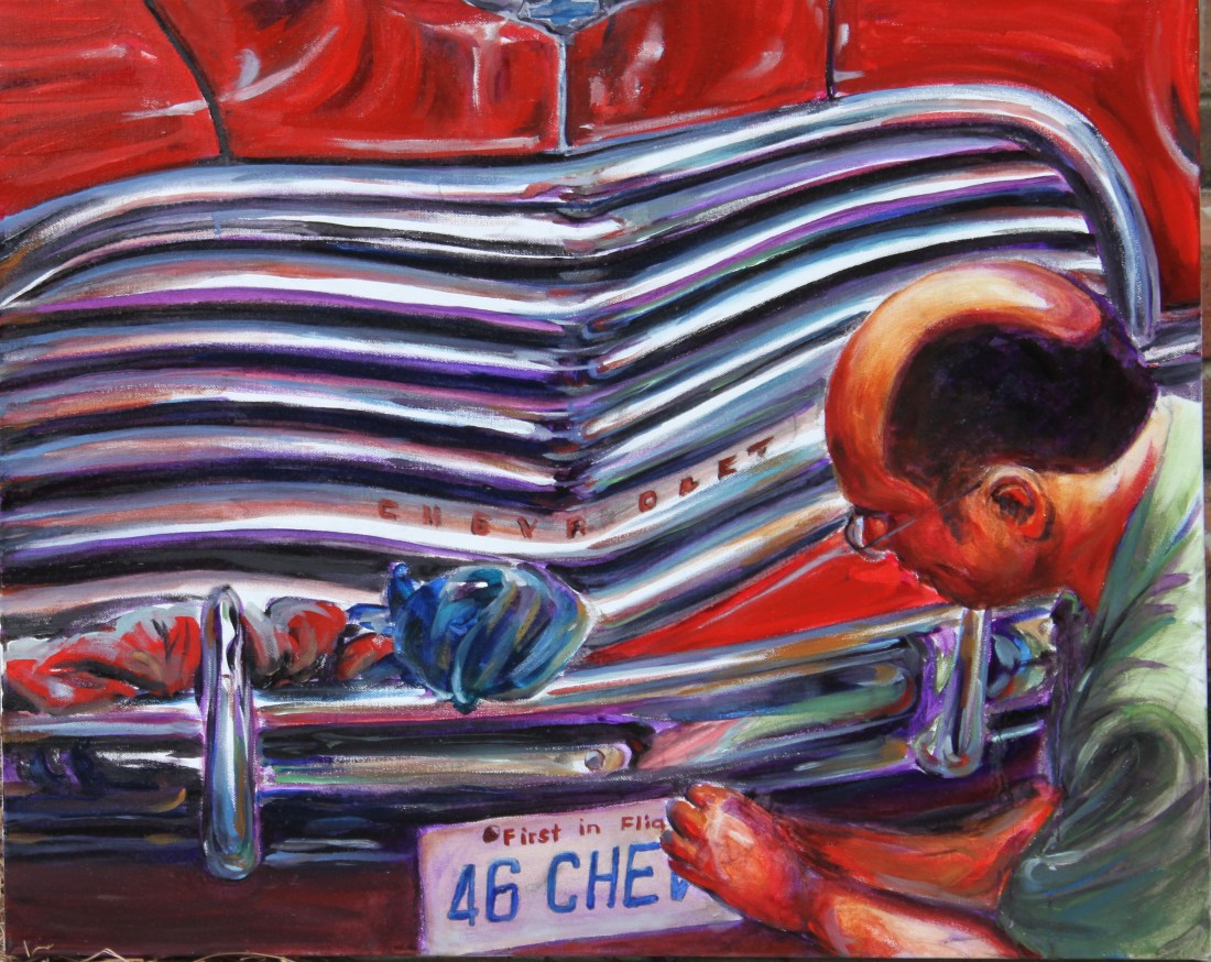 "Big Red", Oil Paint on Canvas 40" X 30" - 2010