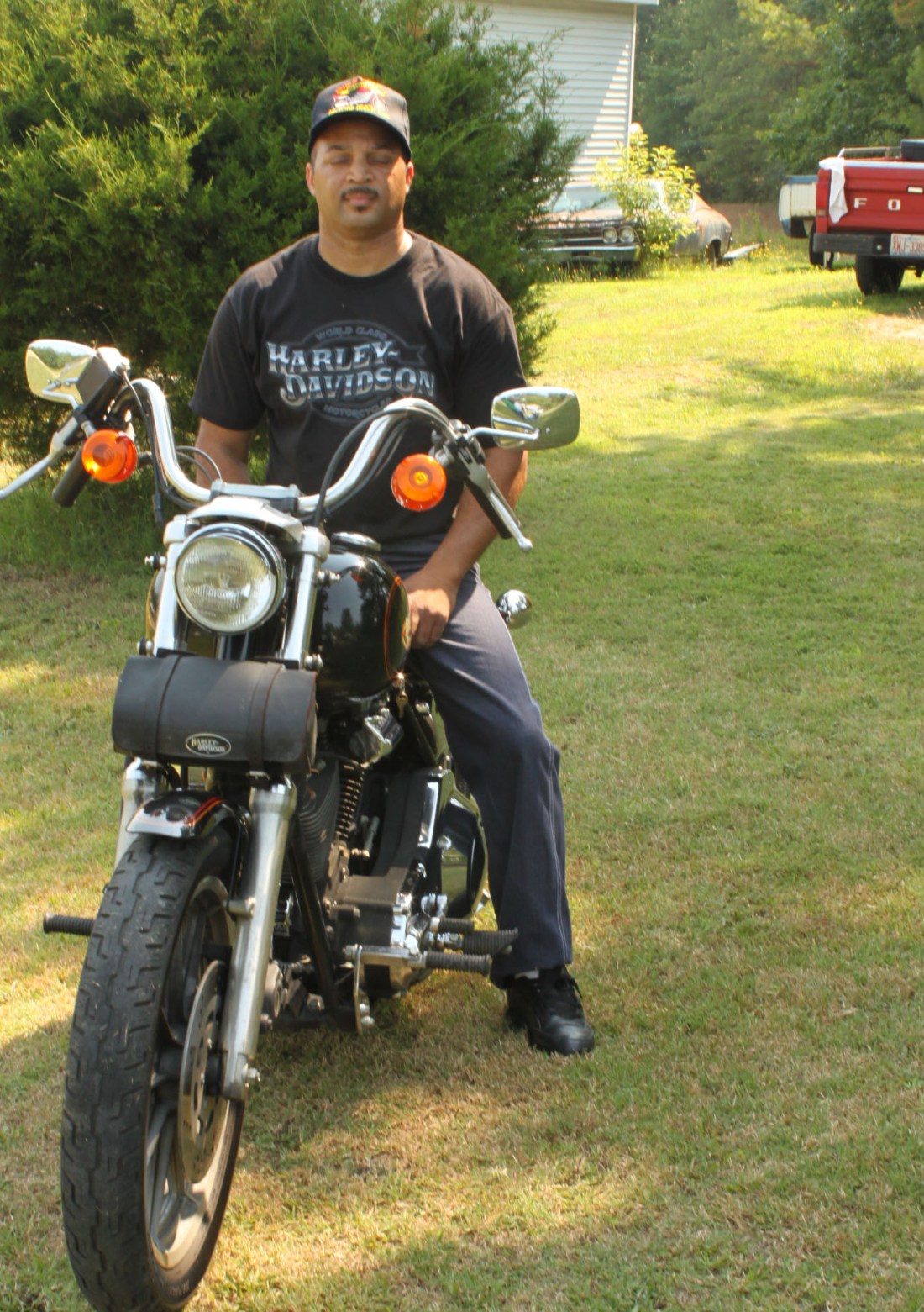 Greg on his Low Rider